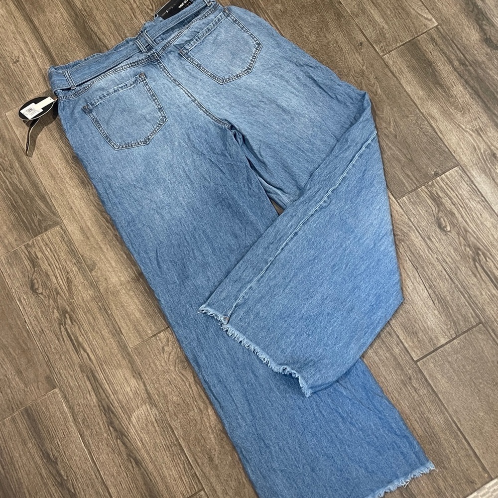 Blue Wide Leg Jeans - Picture 5 of 6